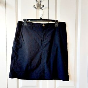 Black Skirt Athletic Eddie Bauer size 10‎ Travel Hiking Athleisure #0547